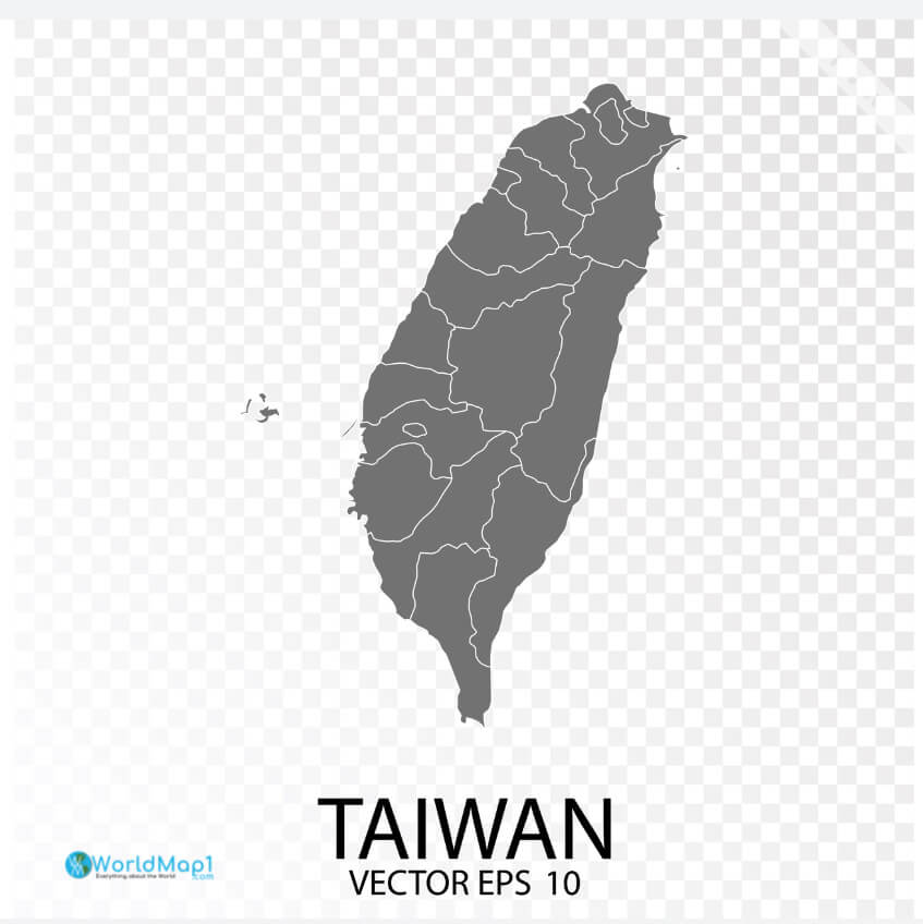 Taiwan vector Map